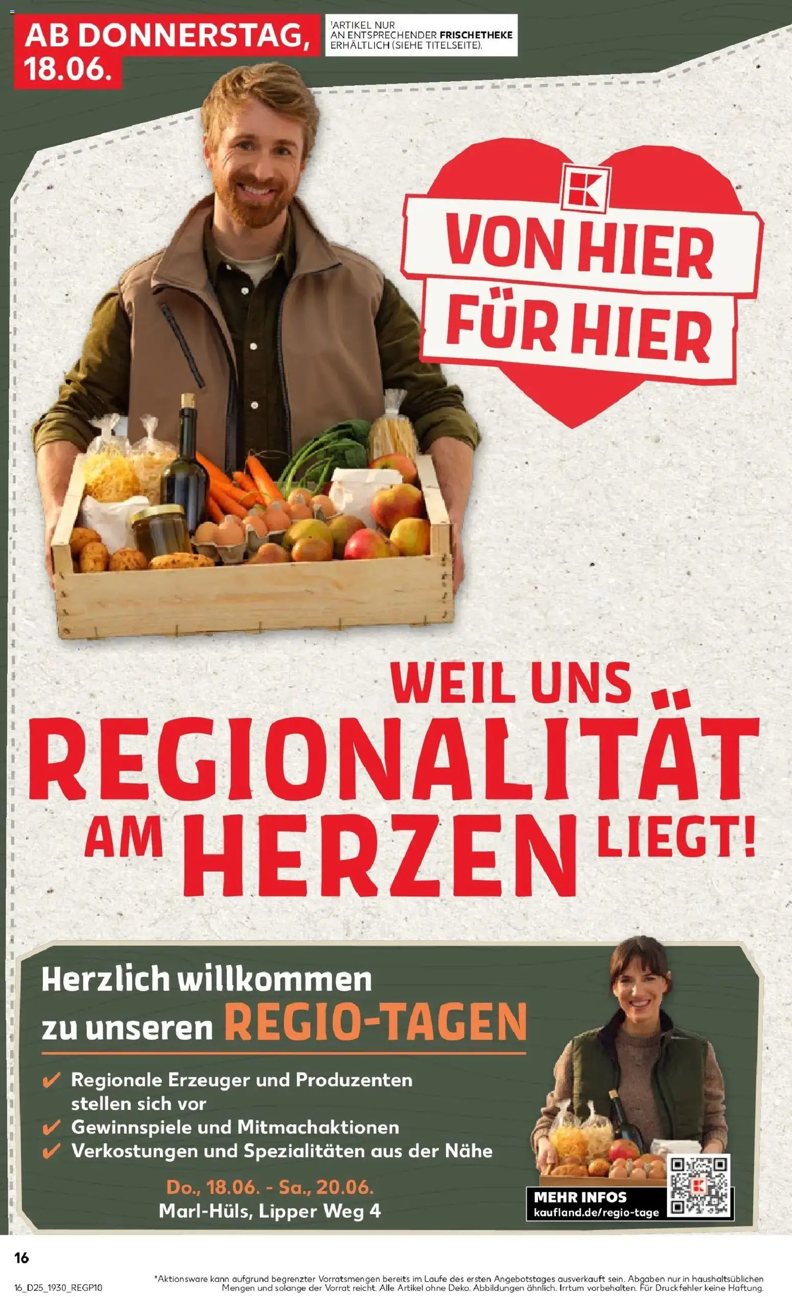 Kaufland Prospekt Marl – gültig ab 15.06.2026 | Seite: 1 | Produkte: Eier, Äpfel, Pasta, Nudeln