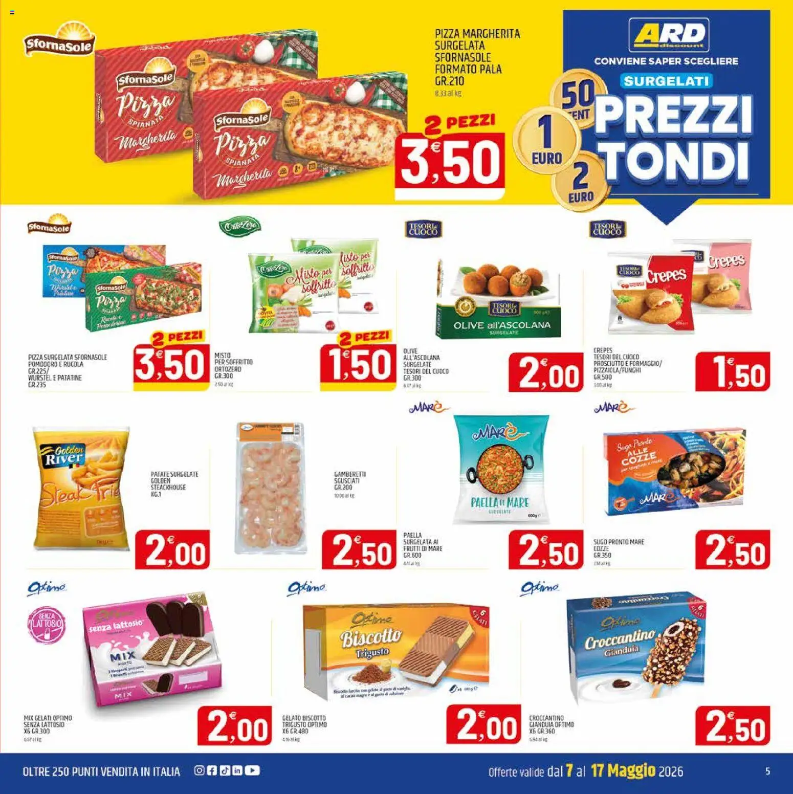 Volantino ARD Discount del 07.05.2026 | Pagina: 5 | Prodotti: Patate, Pomodoro, Olive, Paella