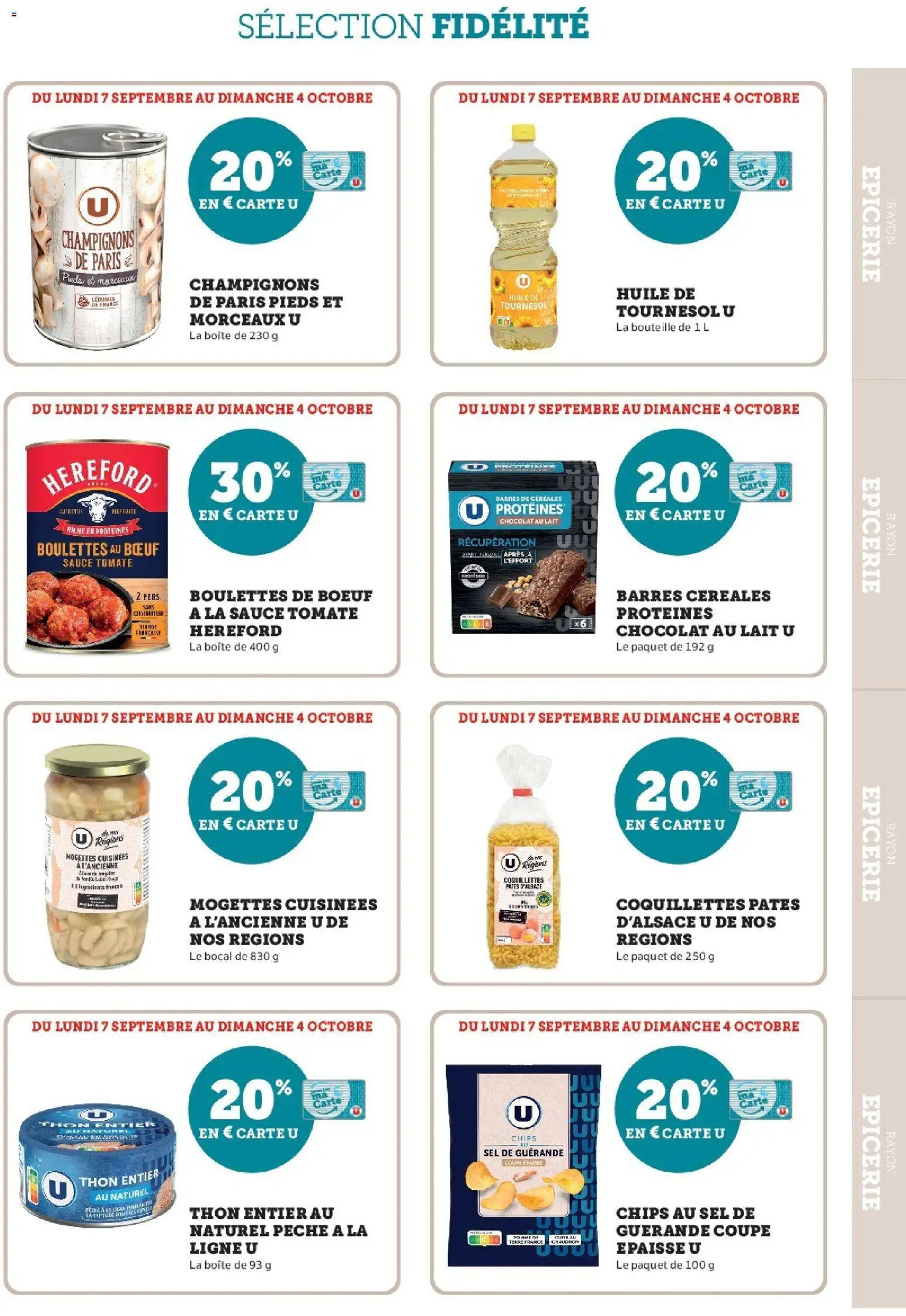 {H1} | Page: 27 | Produits: Pomme, Boulettes de bœuf, Céréales, Chocolat au lait