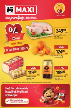 Maxi nedeljni katalog - pregled Maxi kataloga - važi od 22.10.2026