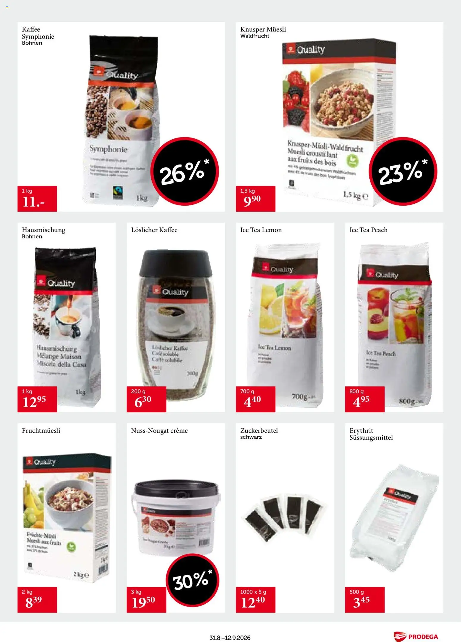 Prodega aktionen Transgourmet Quality – gültig ab 31.08.2026 | Seite: 15 | Produkte: Kaffee, Creme