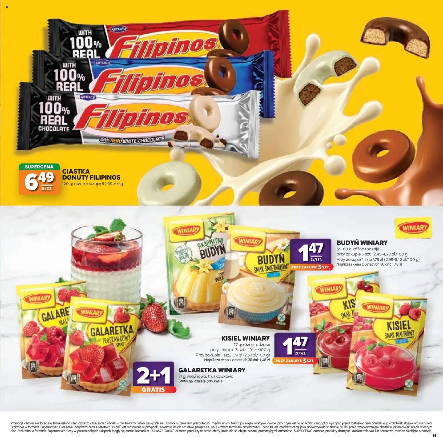Stokrotka gazetka - Katalog Kulinarny od 20.08.2026 | Strona: 19 | Produkty: Budyń, Stokrotka, Kisiel, Ciastka