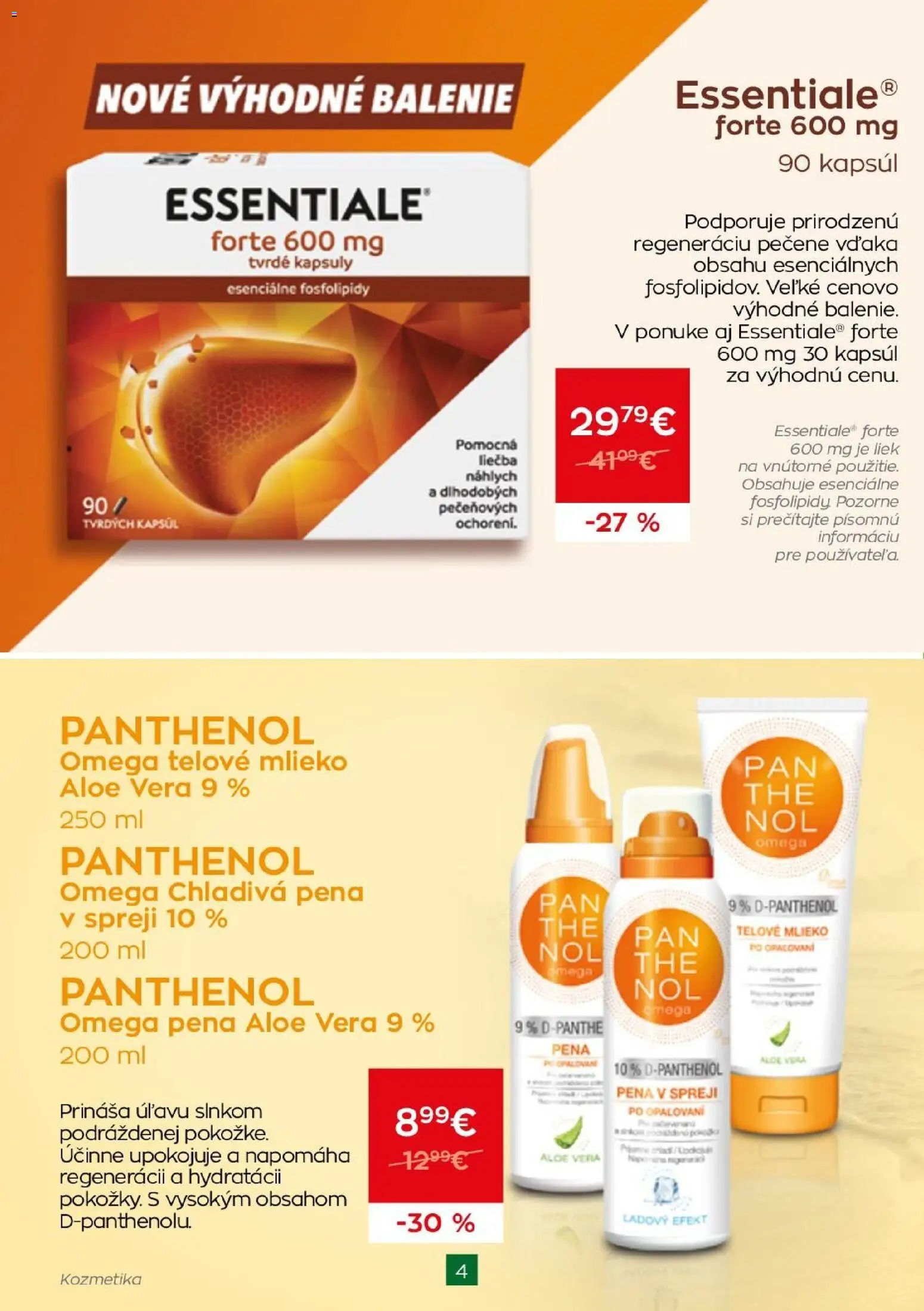 Nové Schneider lekáreň akcie – leták je platný od 01.06.2026 | Strana: 4 | Produkty: Mlieko, Telové mlieko
