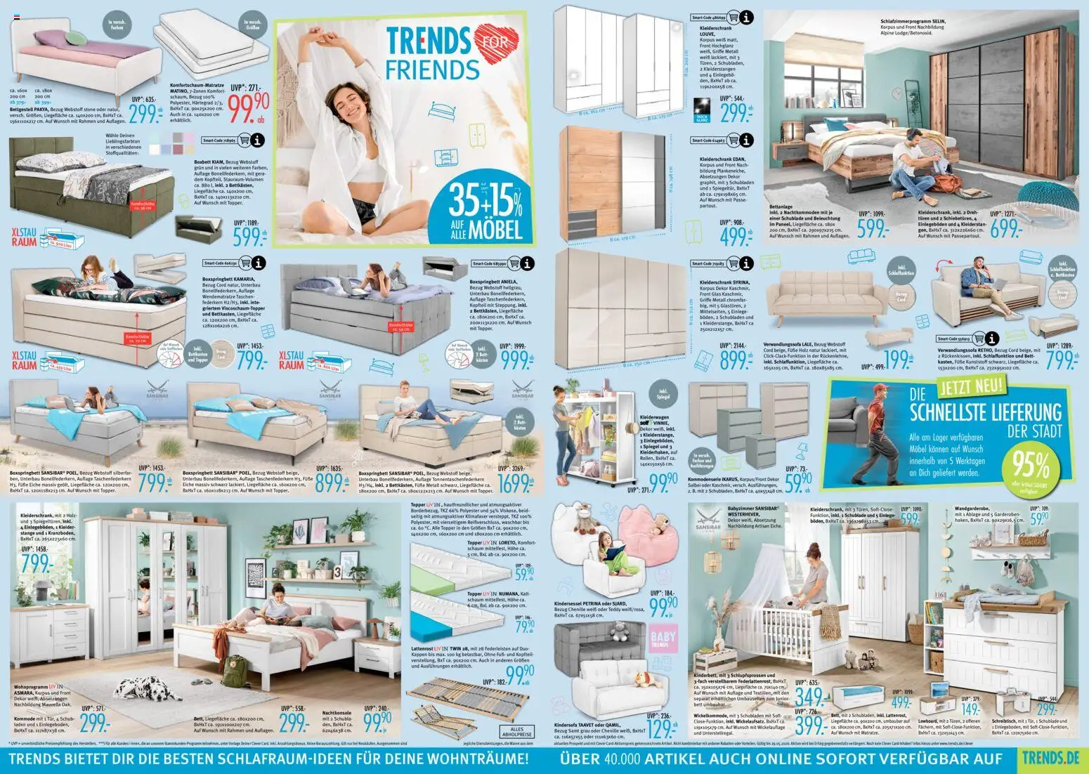 Trends Prospekt 	 – gültig ab 16.05.2026 | Seite: 3 | Produkte: Kleiderschrank, Lattenrost, Topper, Spiegel