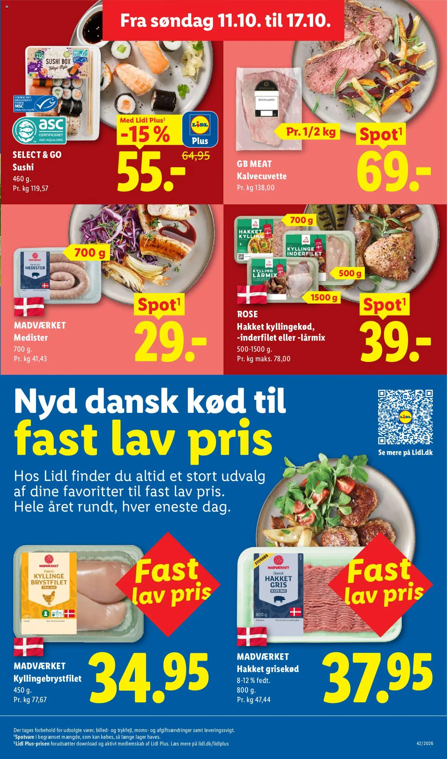 Lidl tilbudsavis – gyldig fra 11/10/2026 | Side: 5 | Produkter: Sushi, Søm