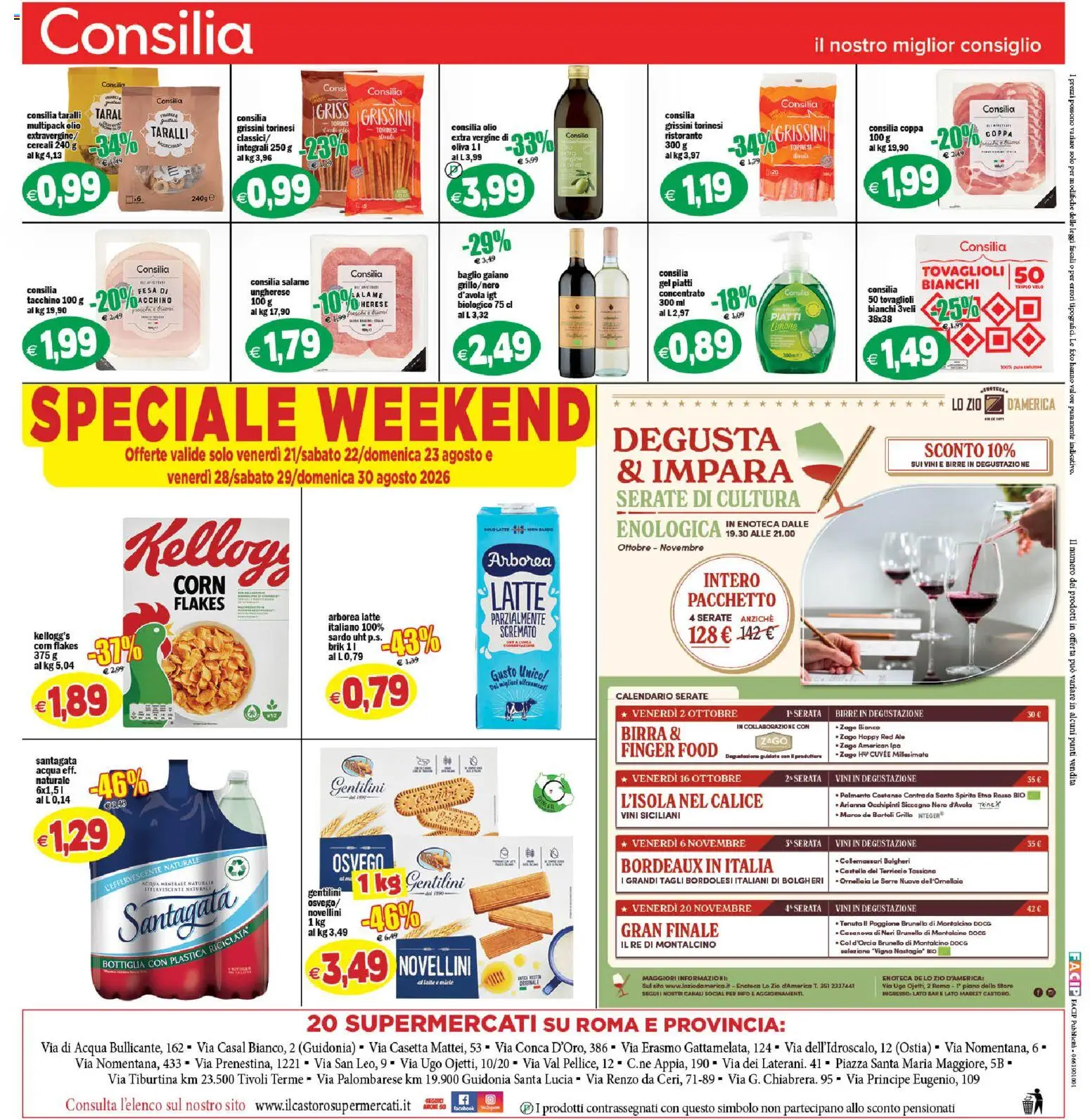 Volantino Il Castoro del 21/08/2026 | Pagina: 20 | Prodotti: Piatti, Latte, Olio, Terriccio