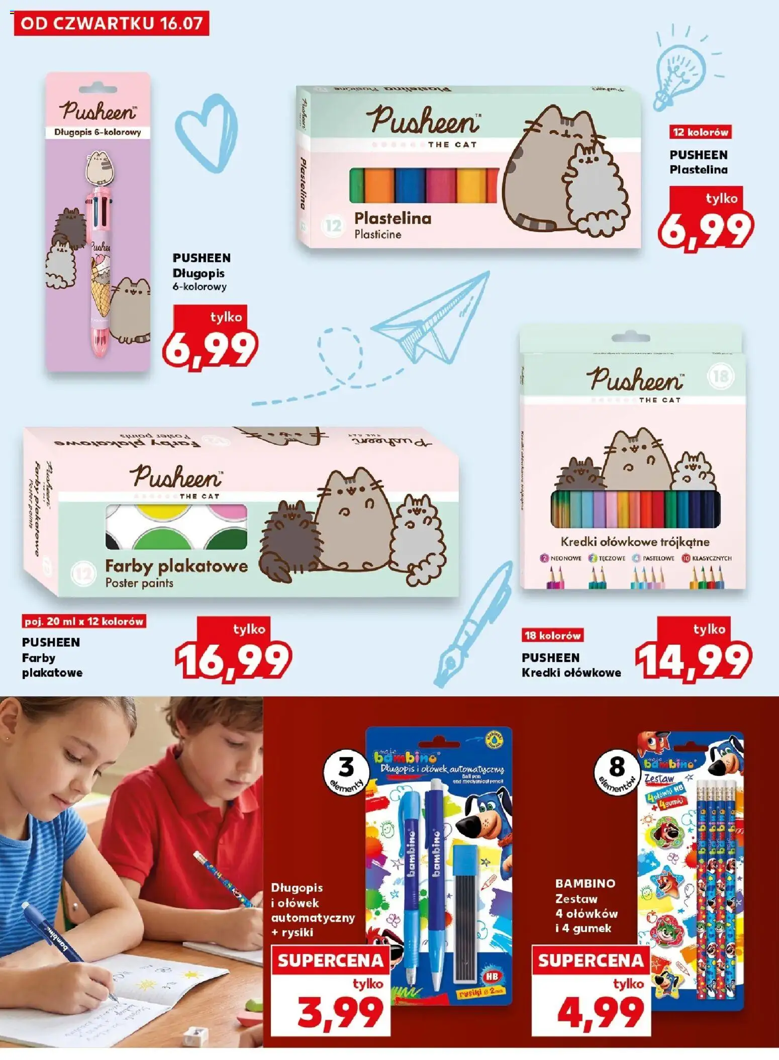 Kaufland gazetka - Katalog artykułów szkolnych od 16.07.2026 | Strona: 10 | Produkty: Plastelina, Kredki