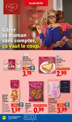 LIDL - Prévisualisation de FOR YOU Pizza en forme de cœur, 300 g (1 kg = 9,97 €) valide à partir de 28.05.2026 | Page: 24