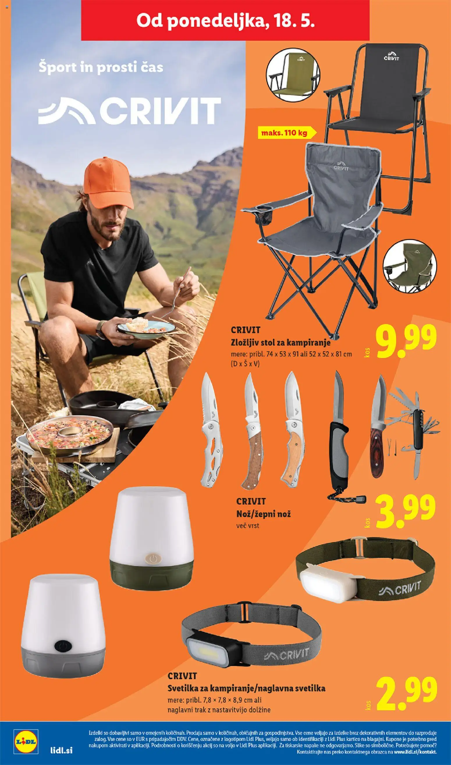 Novi Lidl katalog ponudbe – veljaven od 14.05.2026 | Stran: 64 | Izdelki: Nož, Stol, Svetilka