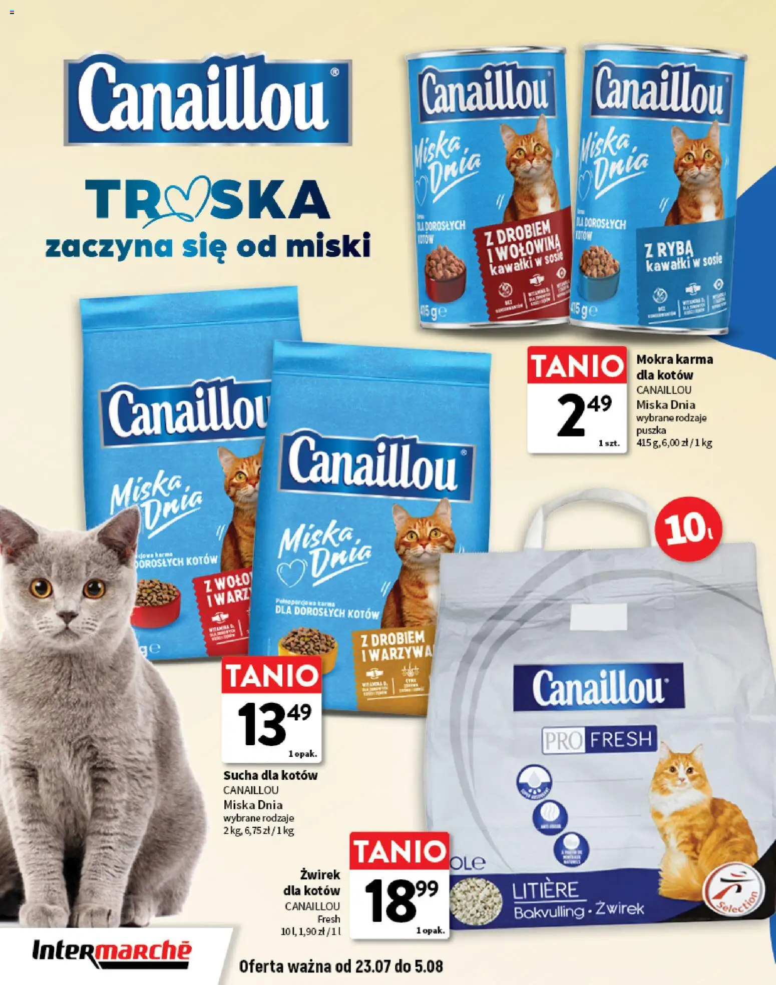 Intermarche gazetka - O La La! Ja to kupuję od 23.07.2026 | Strona: 16 | Produkty: Karma dla kotów, Wołowina, Ryba, Warzywa