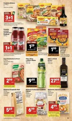 Pogląd oferty "Delikatesy Centrum gazetka" - ważna od 24.09.2026 | Strona: 19 | Produkty: Oliwa z oliwek, Boczek, Makarony, Jaja