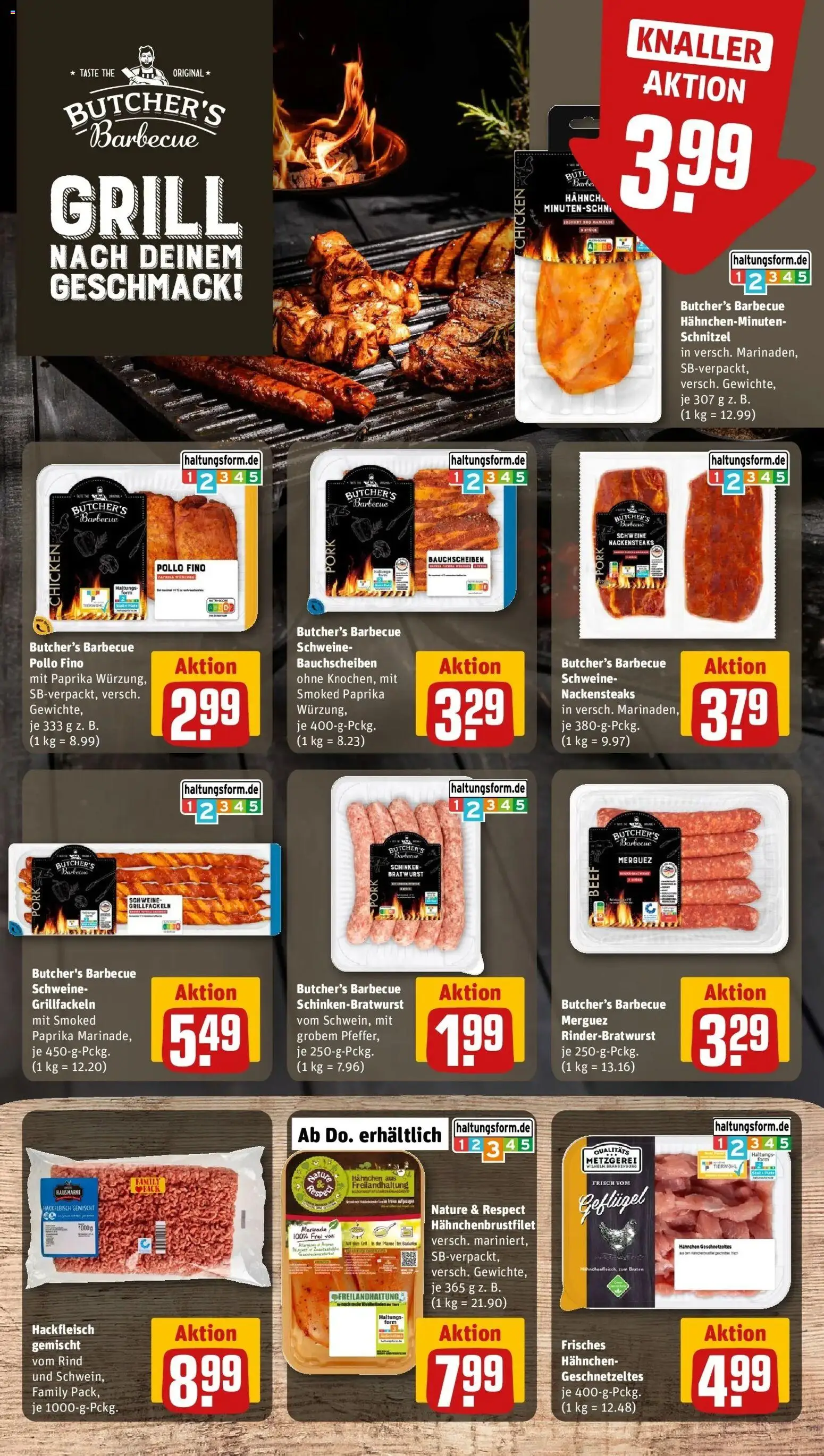 REWE Prospekt ab 31.08.2026 zum Blättern » Angebote | Seite: 11 | Produkte: Nackensteaks, Hahnchen, Paprika, Schinken