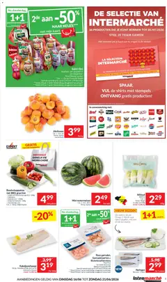 Intermarché folder week 25 - Voorbeeld van een folder van Intermarché, geldig van 16.06.2026 | Pagina: 5 | Producten: La, Komkommer, Kaart, Kekszek