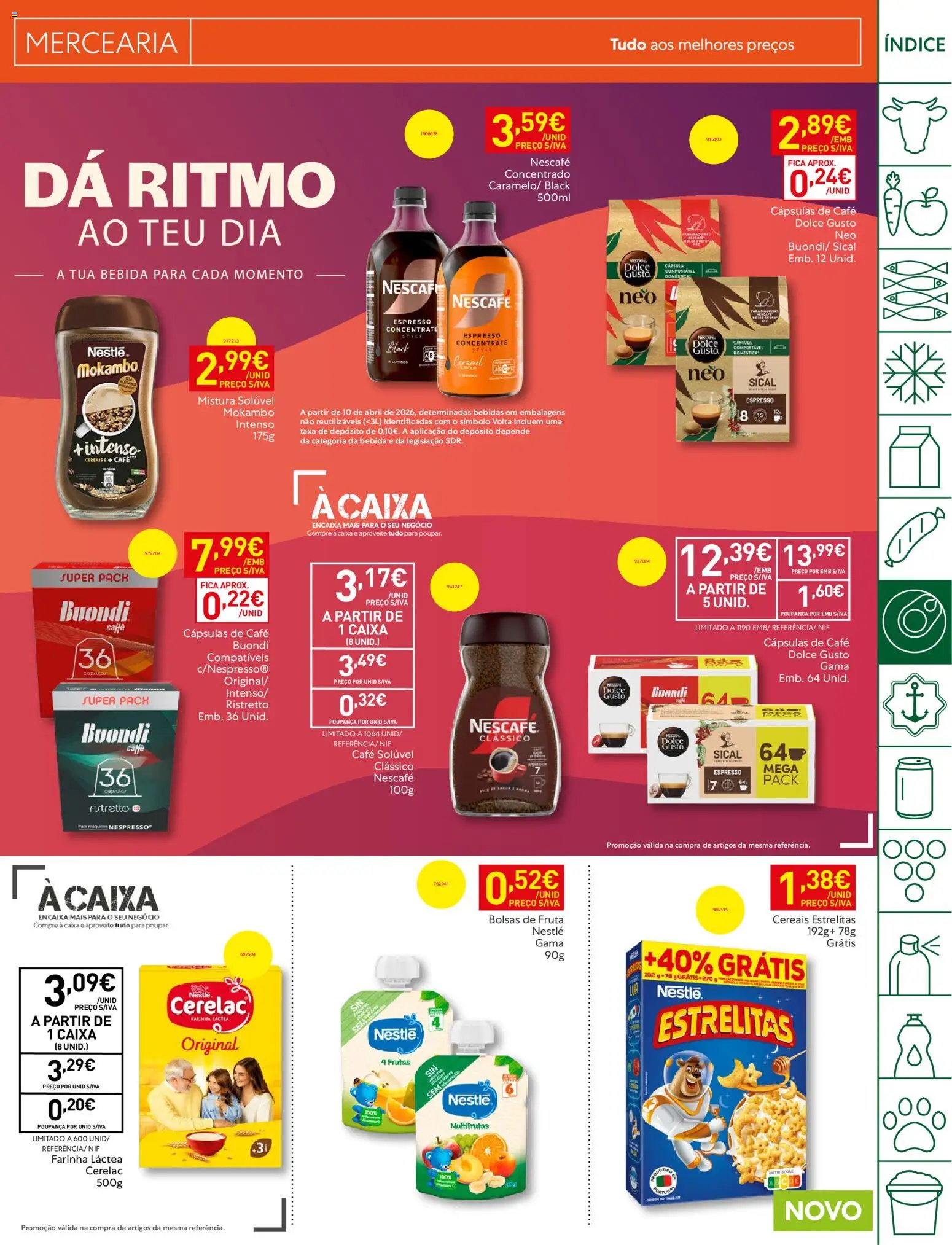 Recheio folheto │ válido de 20/10/2026 | Página: 17 | Produtos: Nestlé, Café, Dolce gusto, Cereais