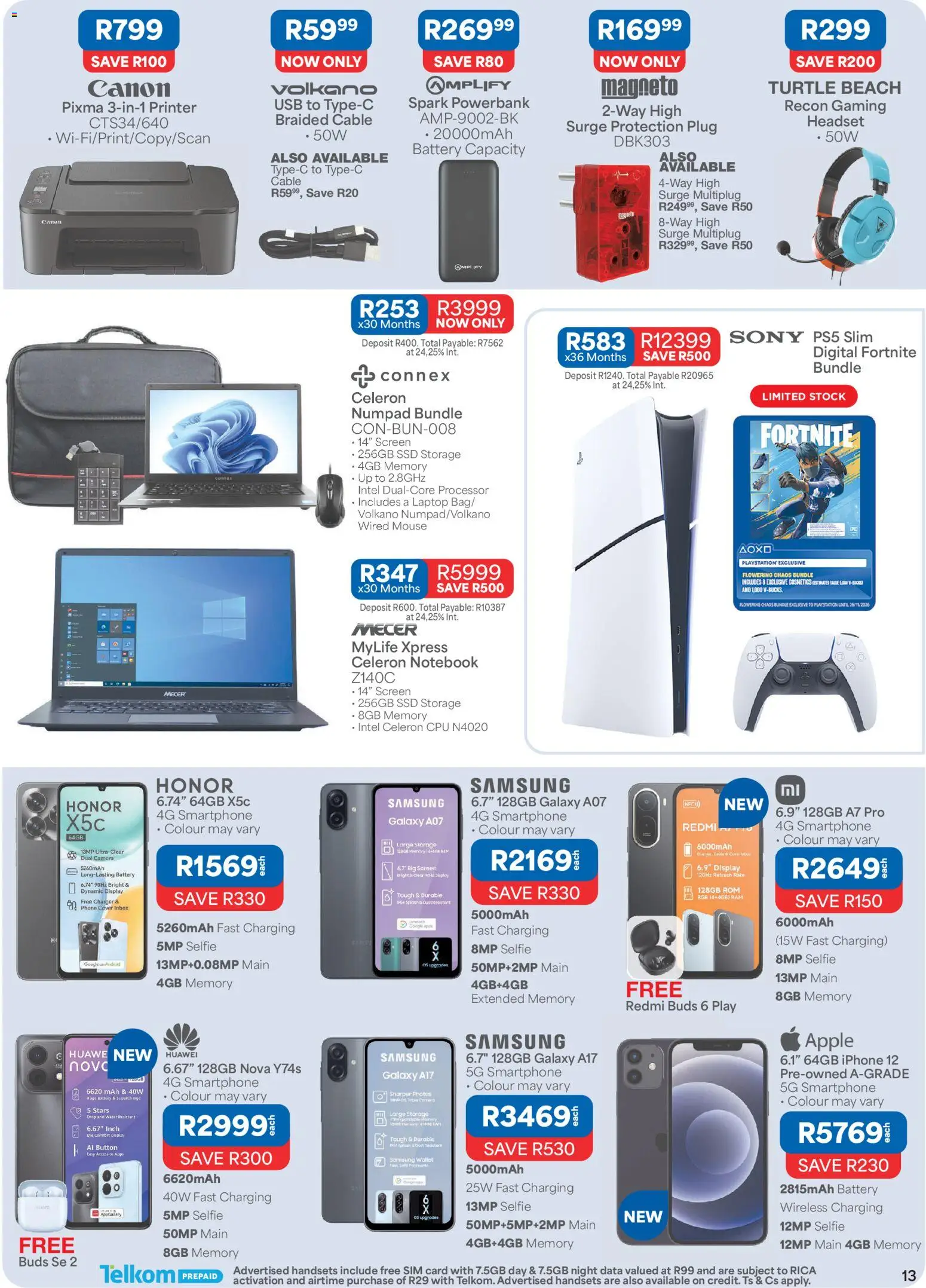 New OK Furniture catalogue – valid from 12/10/2026 | Page: 13 | Products: Cable, Laptop, Surge protection plug, Battery