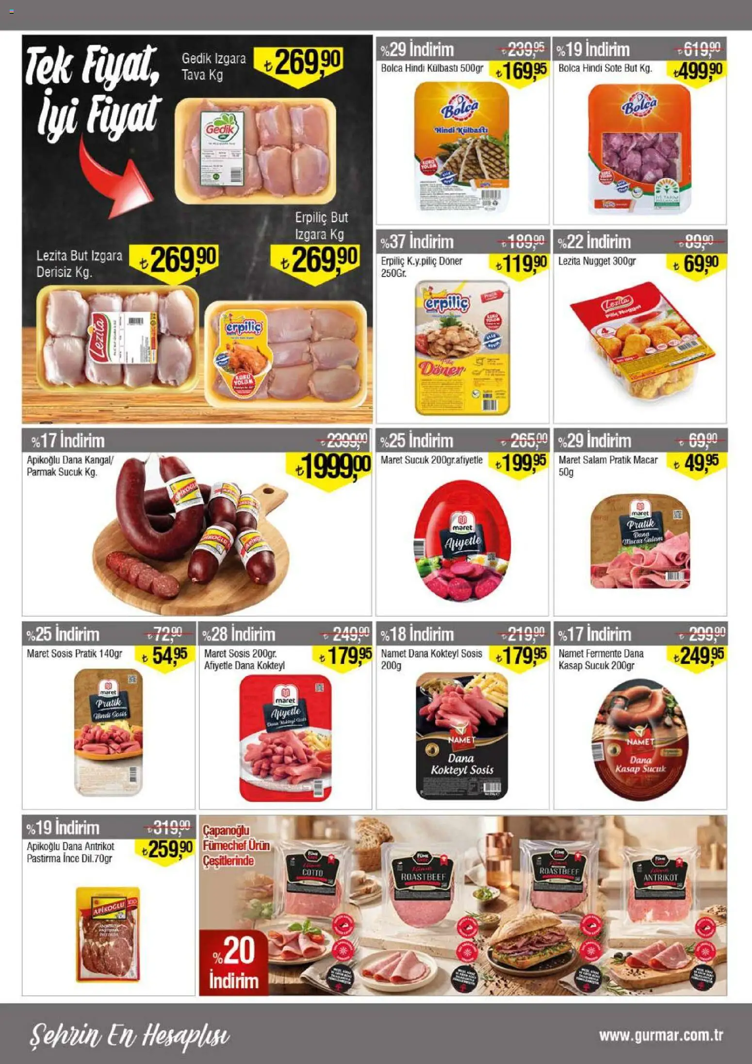 Gürmar Katalog - 16 Eylül 2026 tarihinden itibaren geçerlidir | Sayfa: 6 | Ürünler: Döner, Salam, Sosis, Izgara
