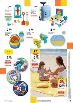 Pré-visualização Continente - Férias de Verão  Abre espaço para a distração válido de 23/06/2026 | Página: 5 | Produtos: Agua, Balde, Almofada, Tapete