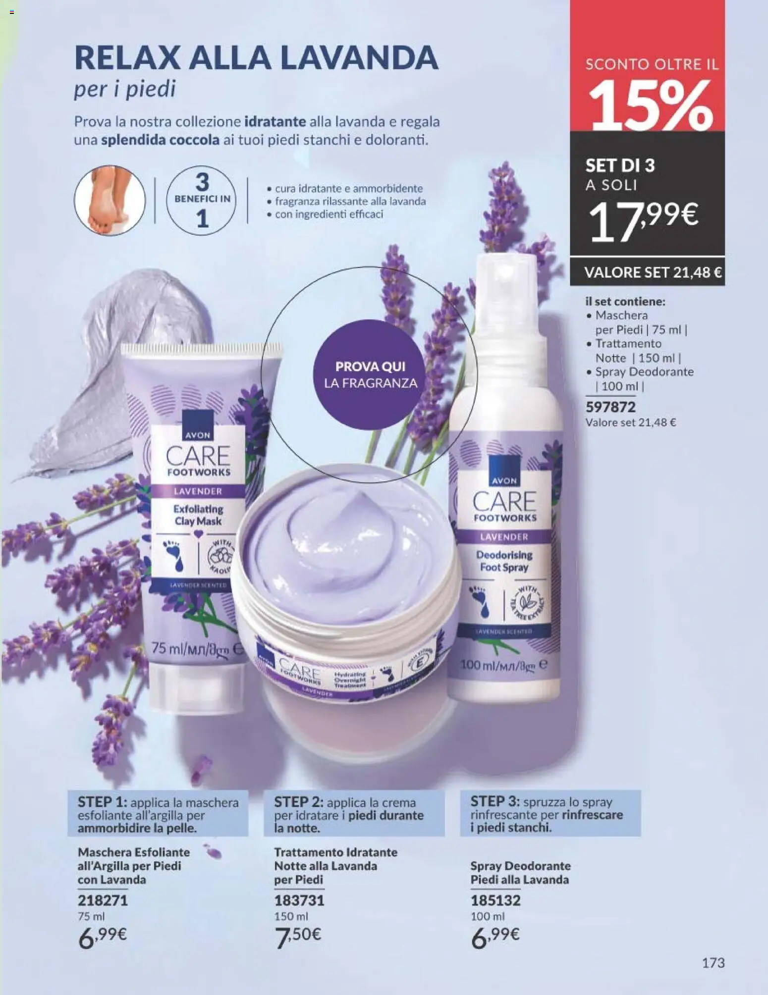 Volantino Avon del 01/08/2026 | Pagina: 173 | Prodotti: Crema, Maschera, Lavanda, Fragranza