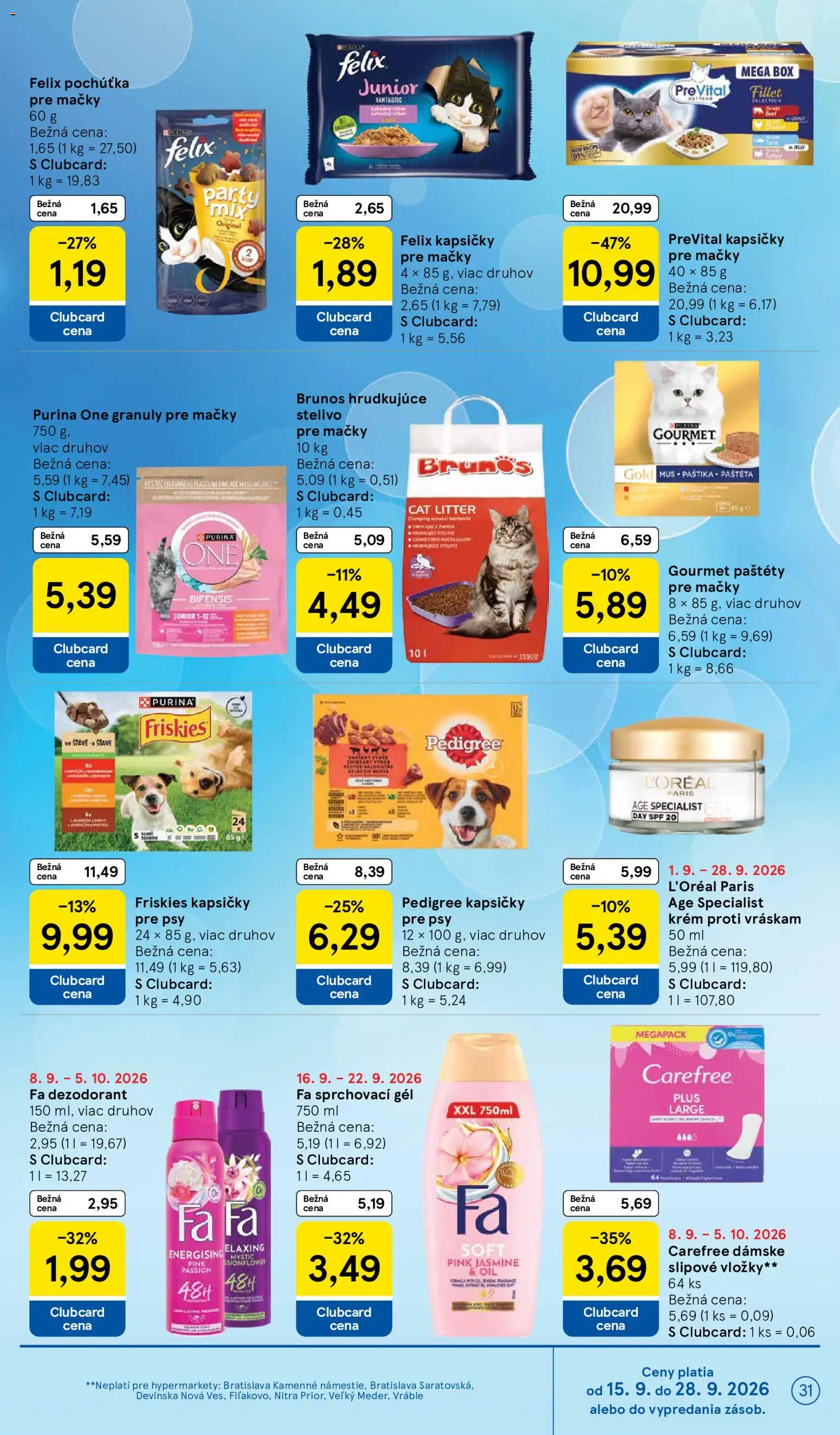 Nové Tesco akcie – leták je platný od 16.09.2026 | Strana: 31