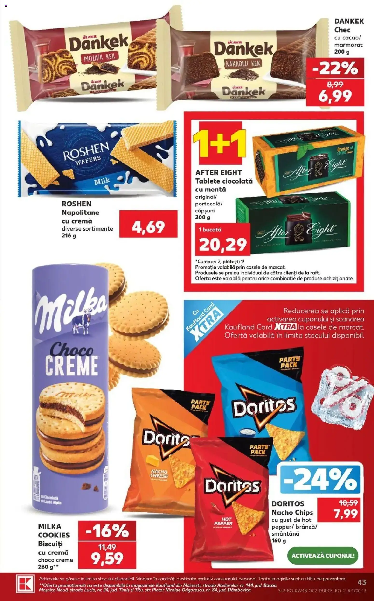 Kaufland Galați 21.10.2026 - Revista si Oferta | Pagină: 43 | Produse: Aplică, Napolitane, Cremă, Smântână