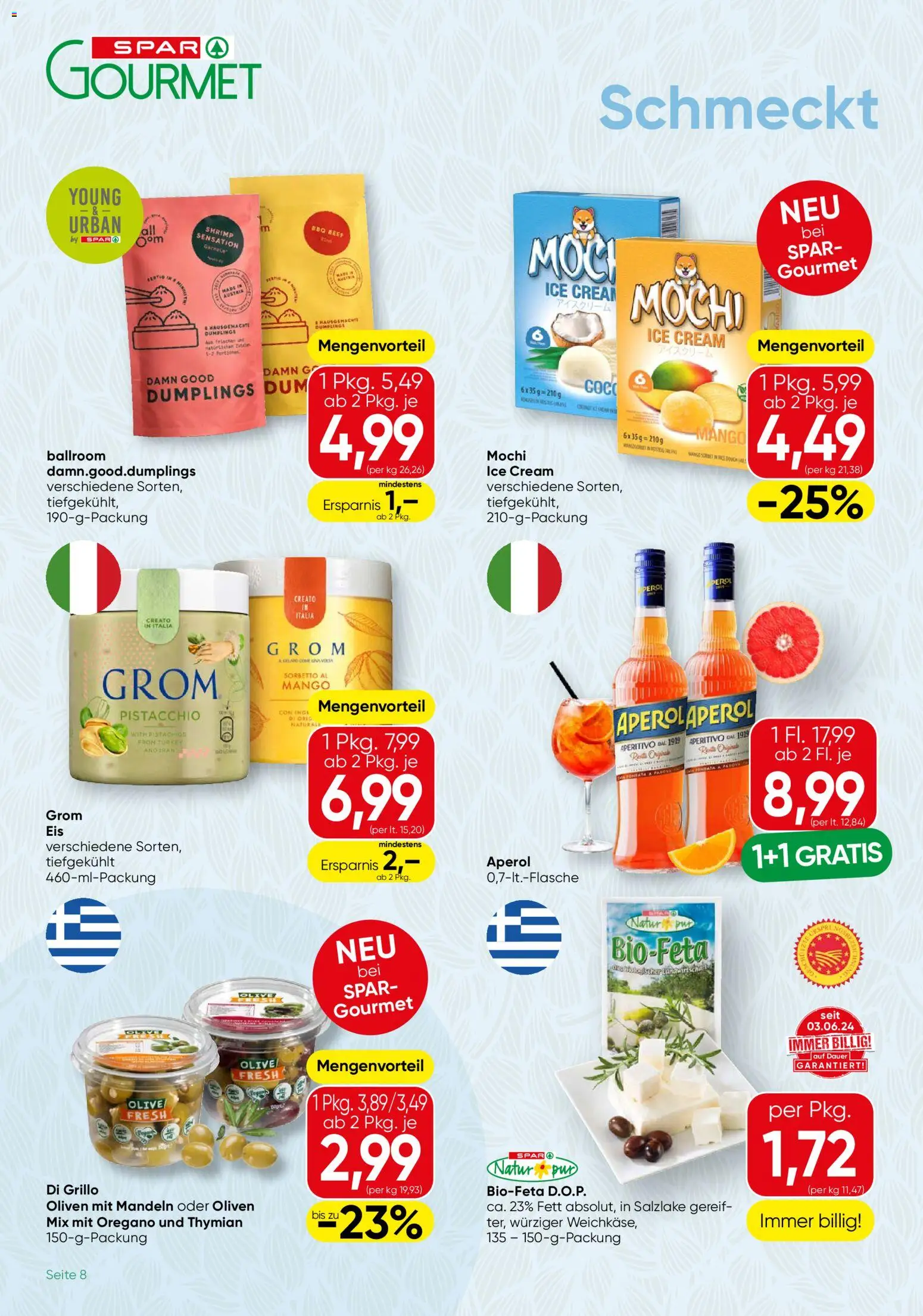 SPAR Gourmet Flugblatt gültig ab 18.06.2026 | Seite: 8 | Produkte: Mango, Szeder