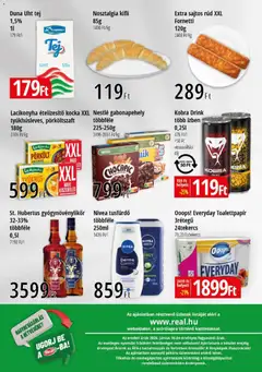 Reál Bevásárló hétvége - Kisalföld - amely érvényes a következő dátumtól: 2026.07.02. | Oldal: 2 | Termékek: Kifli, Tej, Sajtos rúd, Ételízesítő