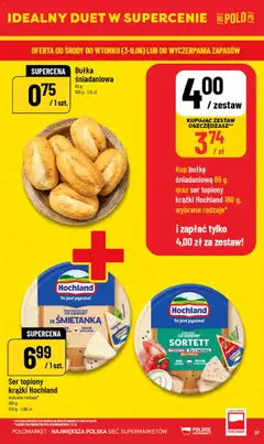 Pogląd oferty "POLOmarket gazetka" - ważna od 03.06.2026 | Strona: 37 | Produkty: Ser topiony, Szynka, Papryka, Bułka