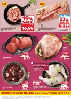 Pogląd oferty "Mięso na gulasz z szynki, z delikatnego mięsa wieprzowego, znakomite do duszenia" - ważna od 25.06.2026 | Strona: 27 | Produkty: Mięso, Kurczak zagrodowy, Mięso na gulasz, Łopatka wieprzowa