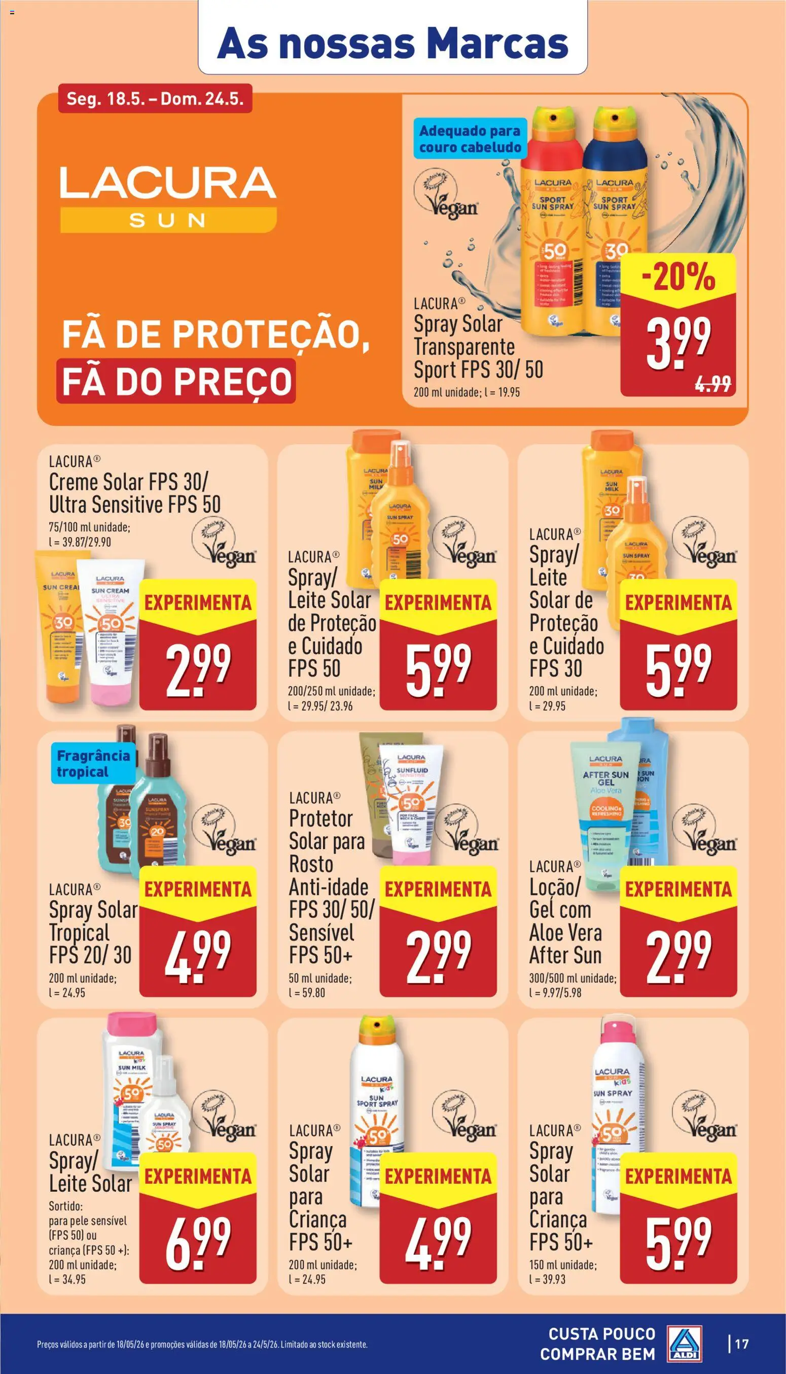Aldi folheto │ válido de 18.05.2026 | Página: 17 | Produtos: Fragrância, Leite, Creme