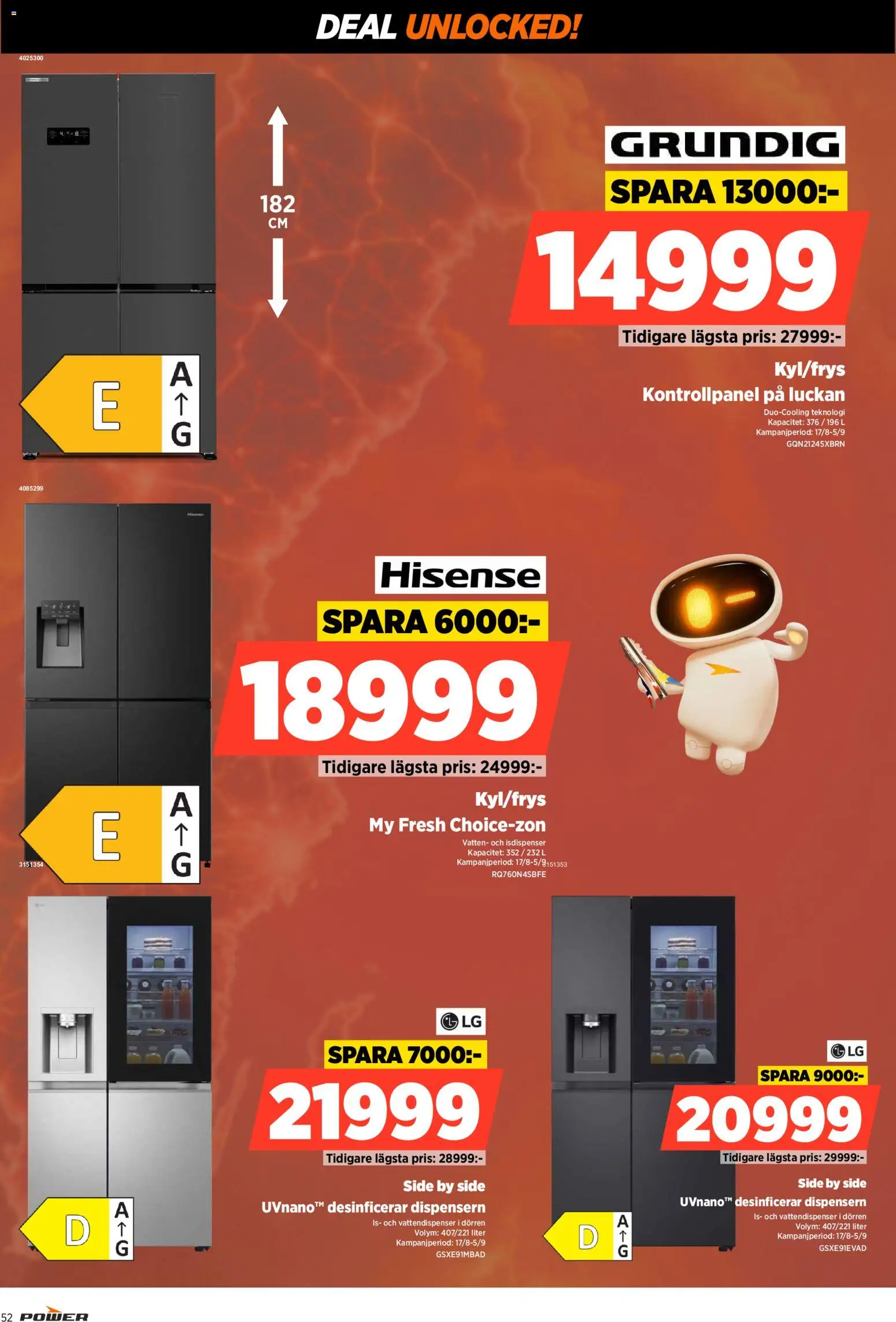 Power reklamblad aktuell från 17/08/2026 | Sida: 52 | Produkter: Is, Vatten