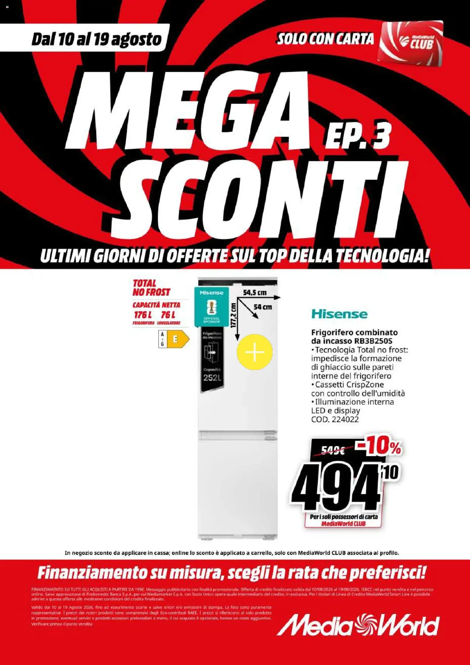 Volantino Media World del 10/08/2026 | Pagina: 39