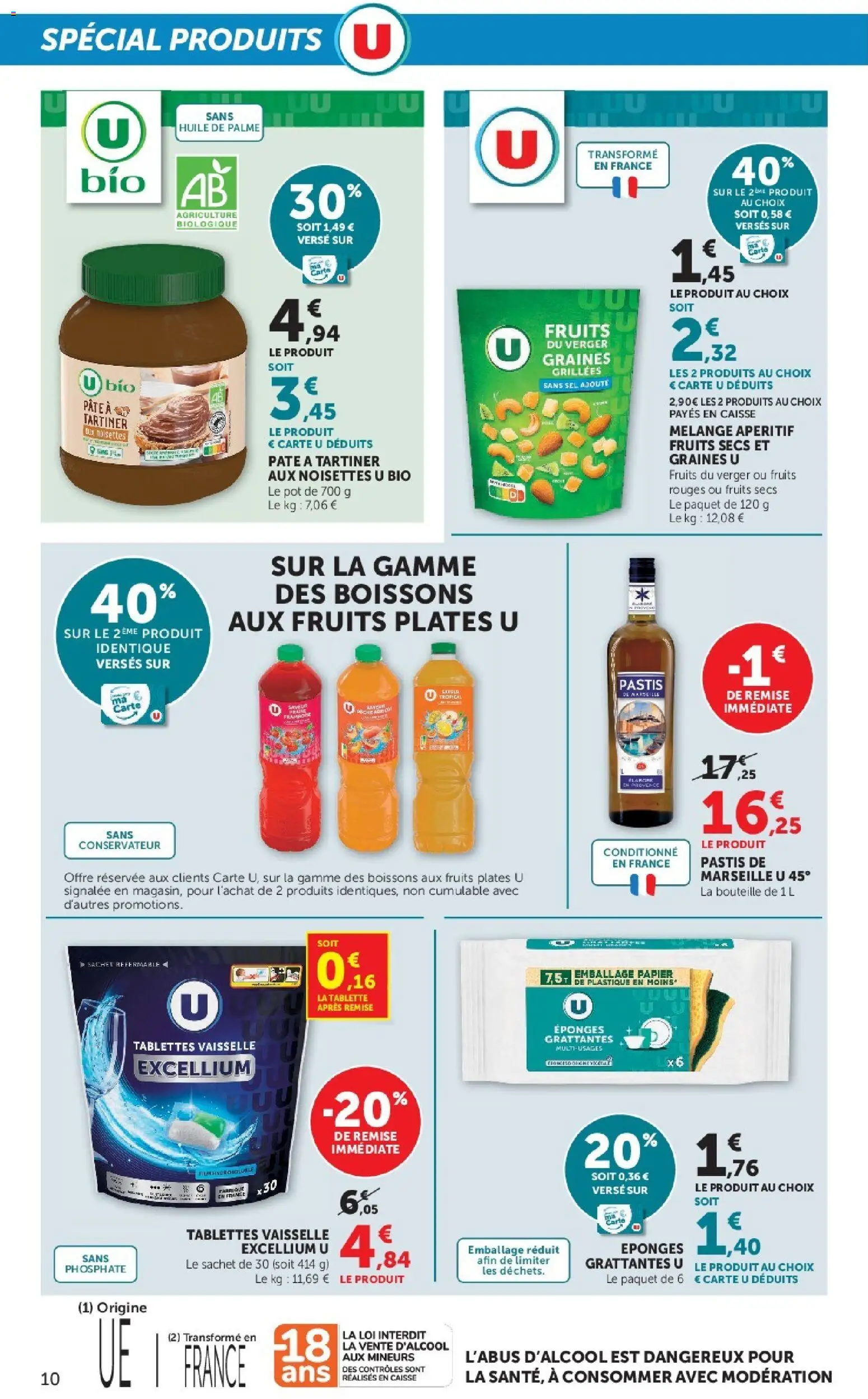 {H1} | Page: 10 | Produits: Tablette, Vaisselle, Pastis, Boissons