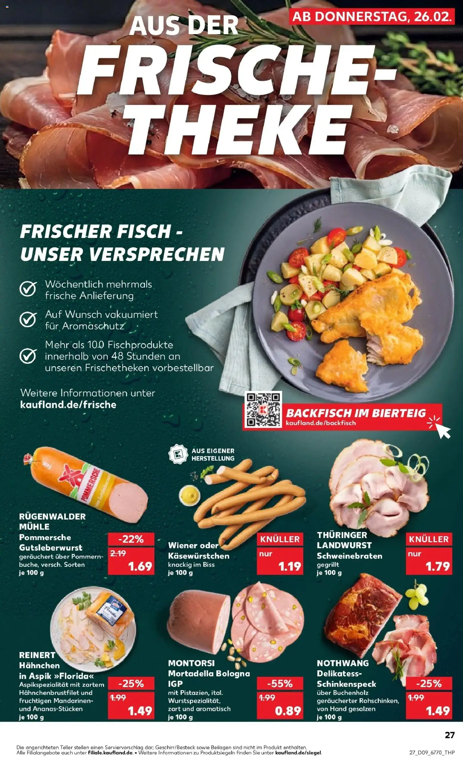 Kaufland prospekt Emmerich Am Rhein	 – gültig ab 26.02.2026 | Seite: 27 | Produkte: Mühle, Theke, Mandarinen, Fisch
