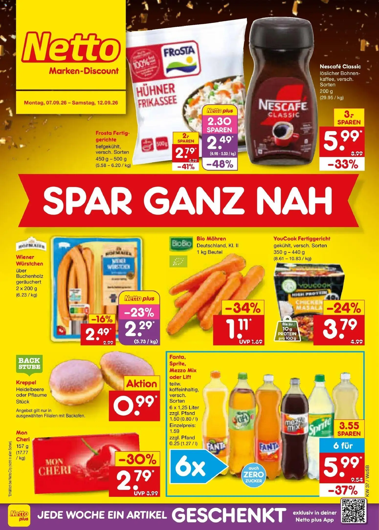 Netto Marken-Discount Prospekt Ludwigshafen-Edigheim – gültig ab 07.09.2026 | Seite: 3 | Produkte: Sprite, Mohren, Zucker, Nescafe classic