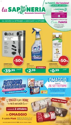 Anteprima del volantino La Saponeria volantino valido a partire dal 24/09/2026