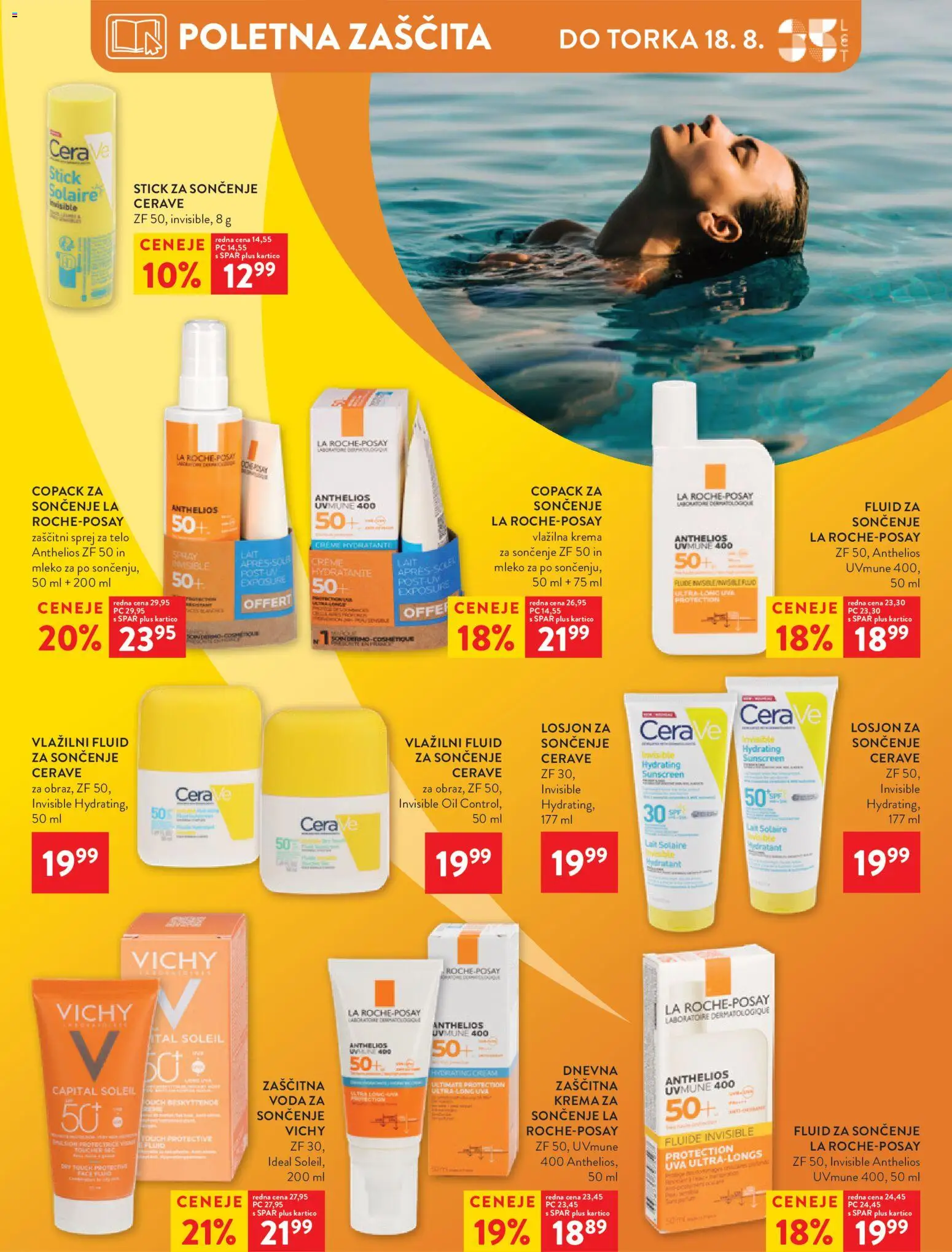 Novi Spar katalog ponudbe – veljaven od 12.08.2026 | Stran: 32 | Izdelki: Krema, Mleko, Voda
