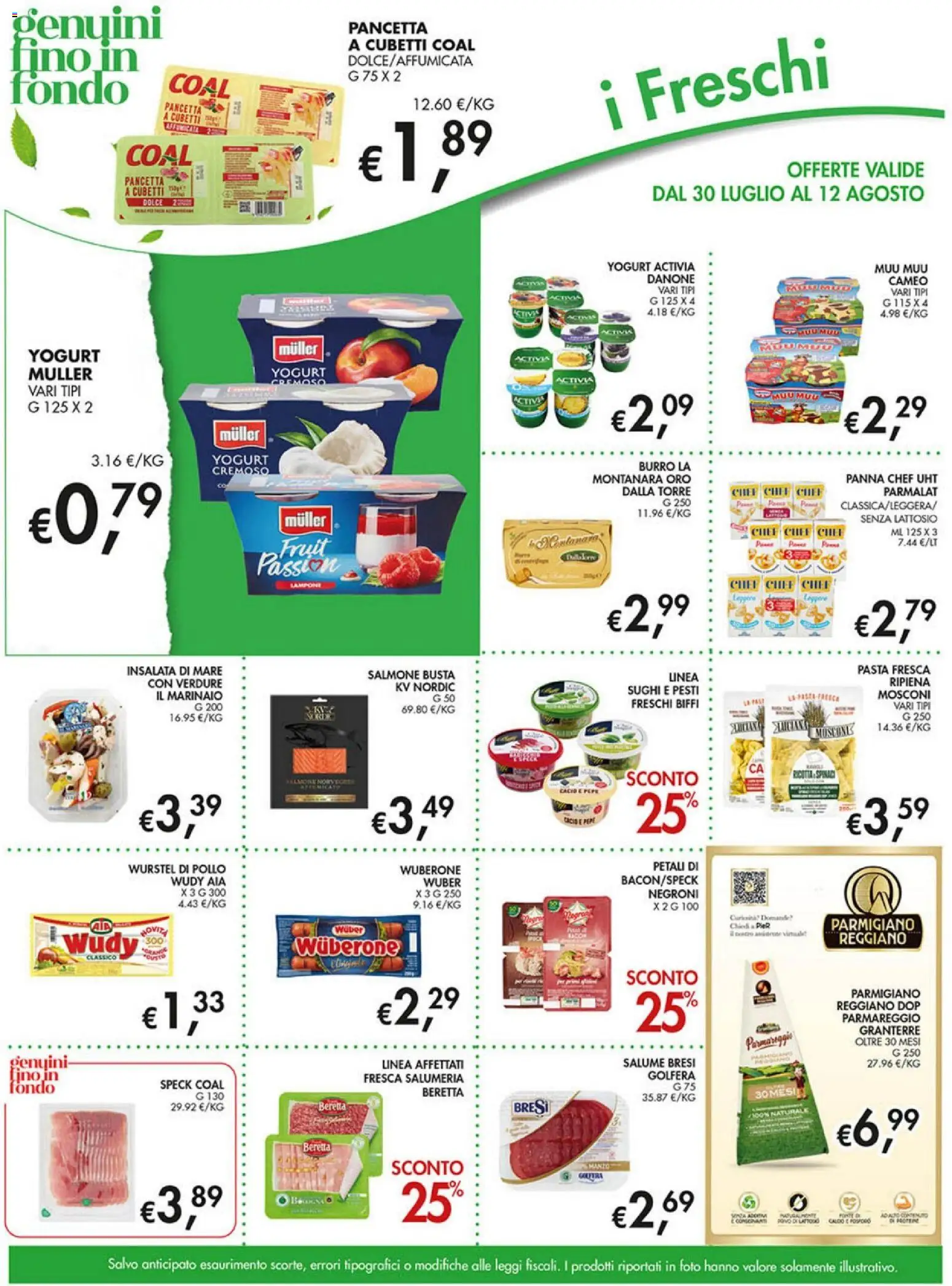 Volantino Coal del 30/07/2026 | Pagina: 7 | Prodotti: Speck, Verdure, Pepe, Parmigiano