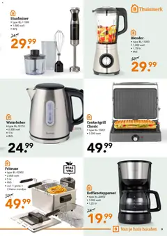 Blokker folder - Voorbeeld van een folder van Blokker, geldig van 18.05.2026 | Pagina: 9 | Producten: Waterkoker, Koffiezetapparaat, Blender, Friteuse
