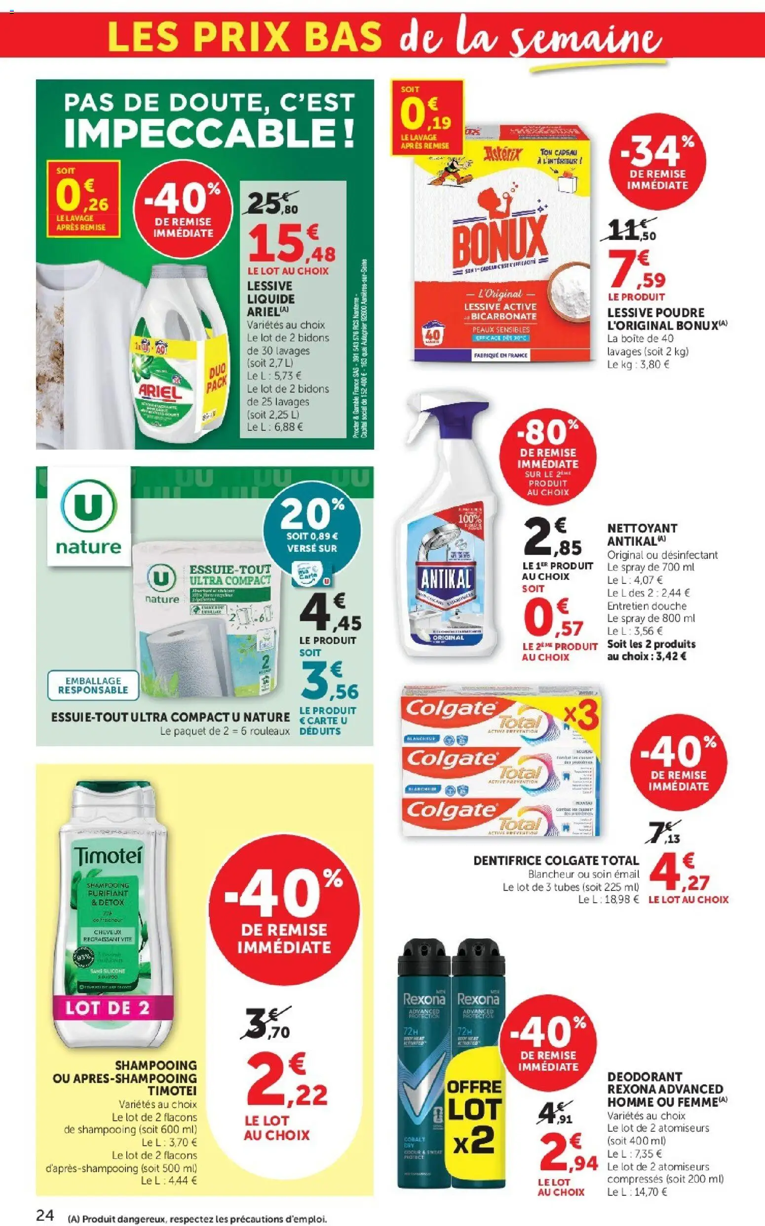 {H1} | Page: 24 | Produits: Poudre, Shampooing, Lessive Liquide, Lessive