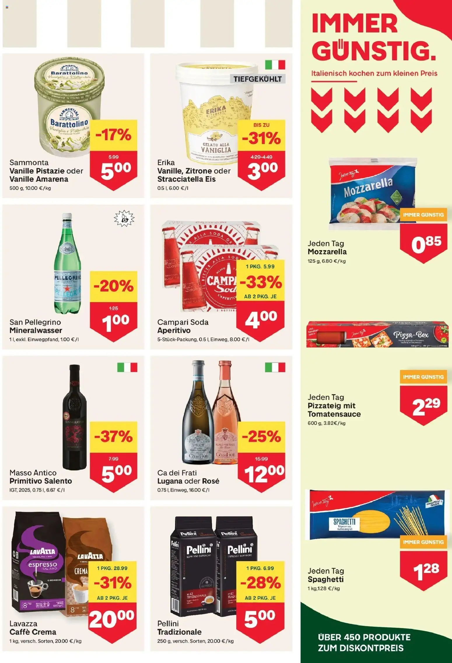 MPREIS Steyr von 20.08.2026 - Aktuelle Angebote | Seite: 7 | Produkte: Campari, Mineralwasser, Spaghetti, Pizza