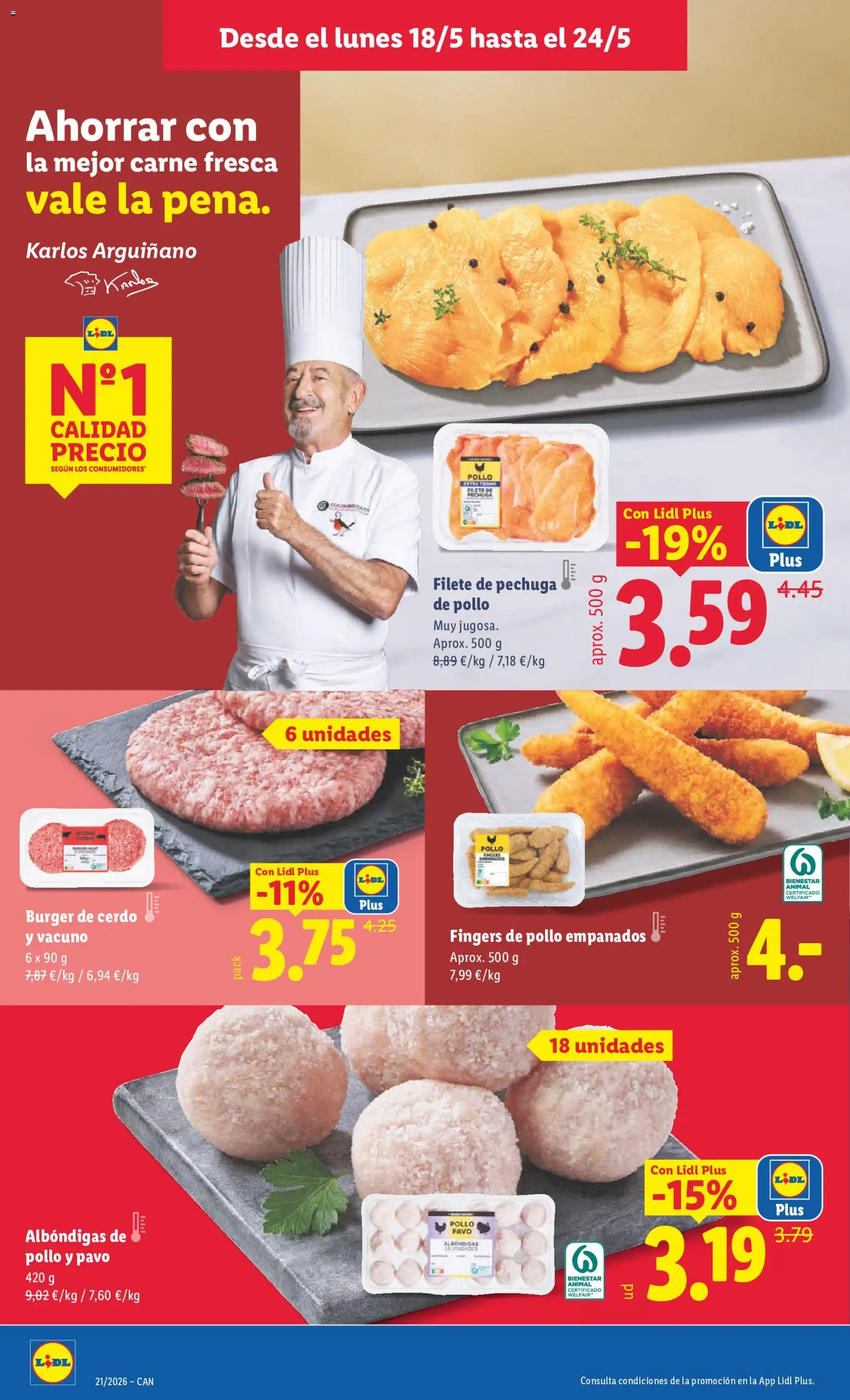 Lidl folleto │ válido desde el 18.05.2026 | Página: 4 | Productos: Cerdo, Filete