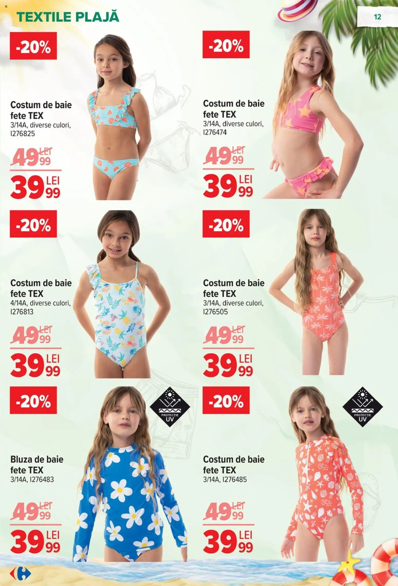 Noul catalog Carrefour – valabil de la 17.06.2026 | Pagină: 12 | Produse: Bluză, Costum de baie, Costum