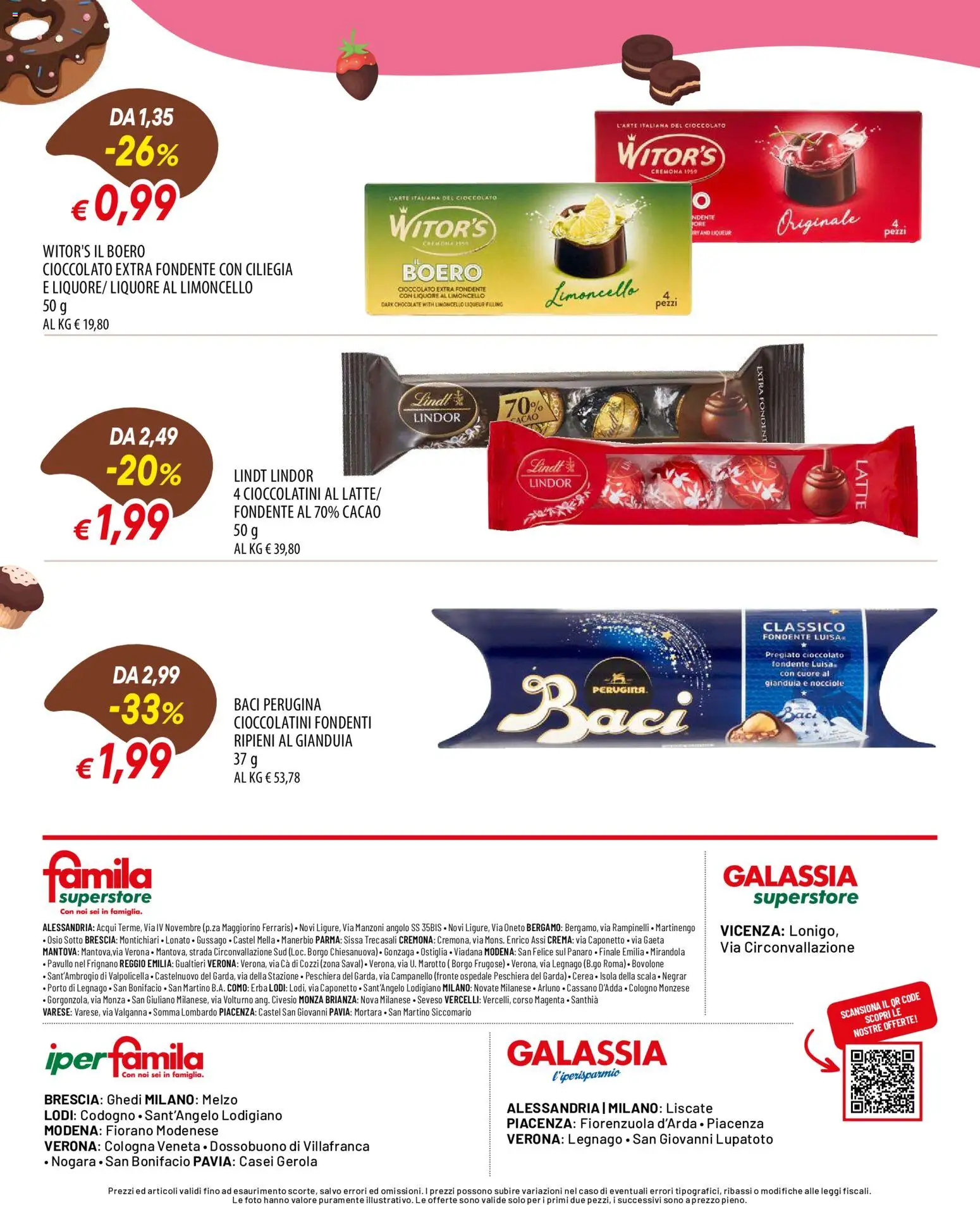 Volantino Galassia del 29/10/2026 | Pagina: 12 | Prodotti: Cioccolato, Nocciole, Limoncello, Cioccolatini