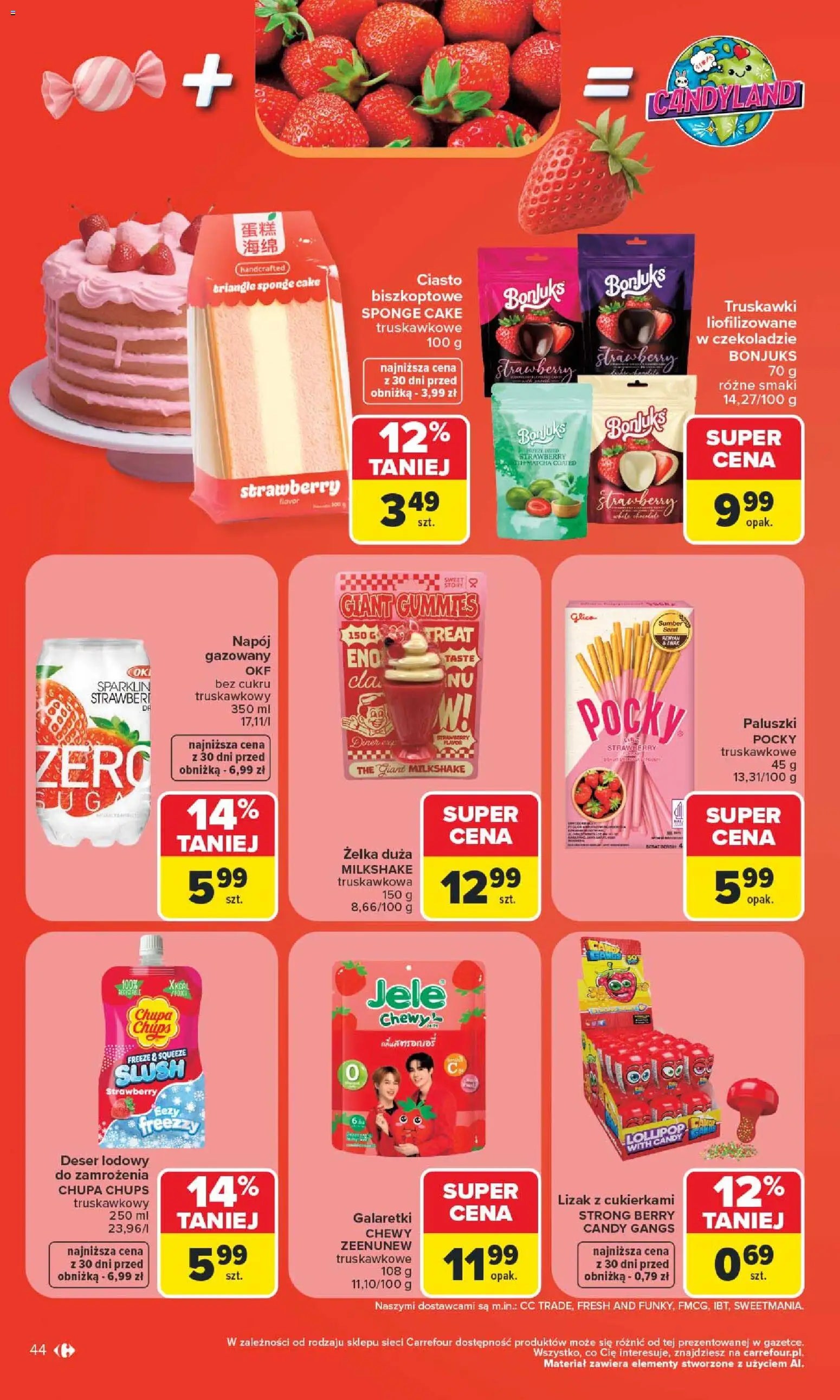 Carrefour gazetka od 08.06.2026 | Strona: 46 | Produkty: Galaretki, Pocky, Ciasto, Paluszki