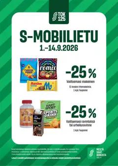 S-market-mainoslehti voimassa 01/09/2026 alkaen
