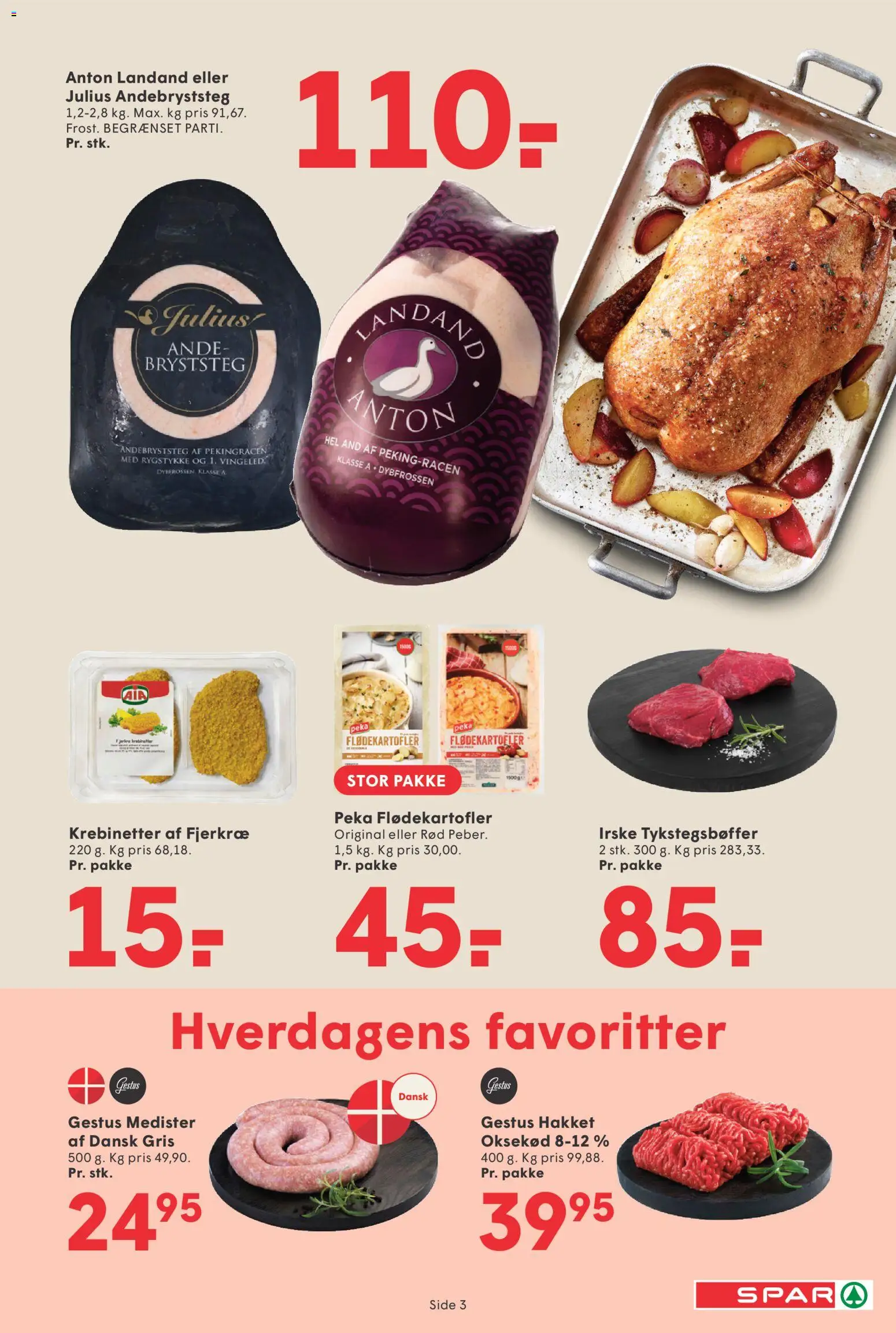 Spar tilbudsavis – gyldig fra 16/10/2026 | Side: 3 | Produkter: Oksekød