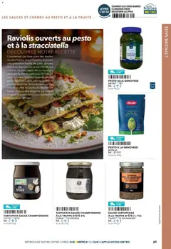 METRO - Prévisualisation de METRO - Guide Italie valide à partir de 28/05/2026 | Page: 61 | Produits: Pesto, Raviolis, Livre