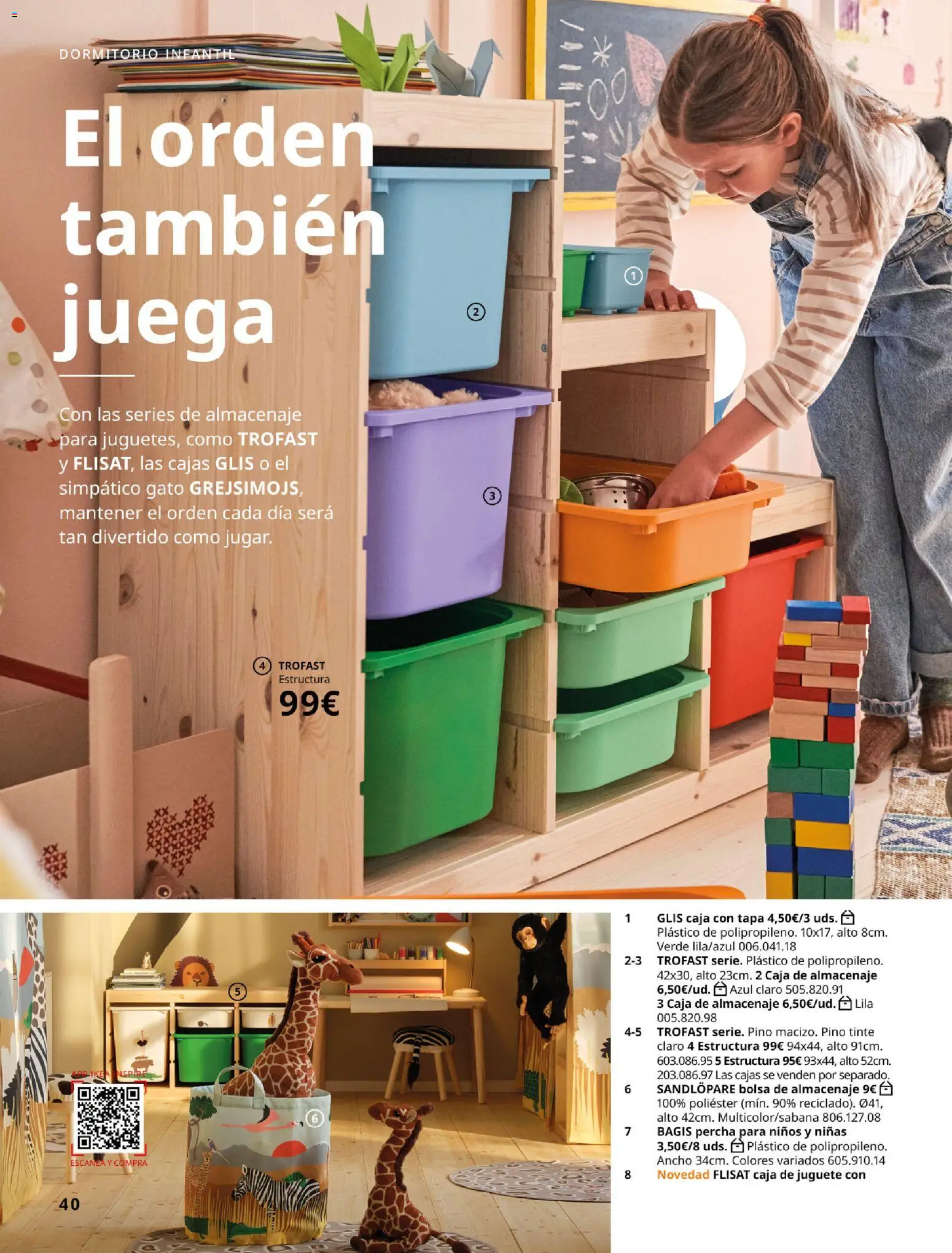 IKEA - Accesorios y decoración │ válido desde el 01/09/2026 | Página: 40 | Productos: Percha, Juega, Bolsa, Caja