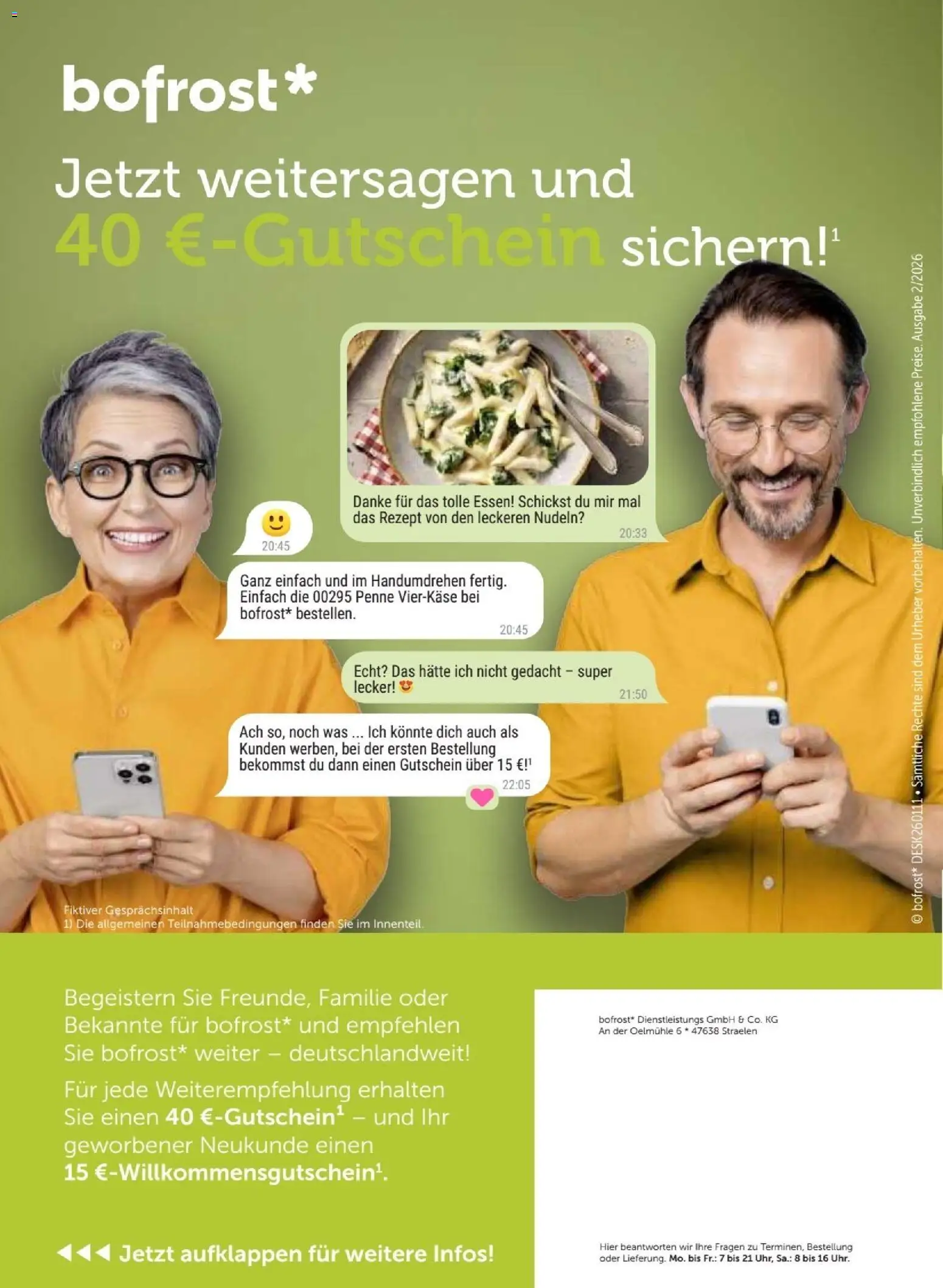 Bofrost Katalog – gültig ab 07.09.2026 | Seite: 150 | Produkte: Nudeln