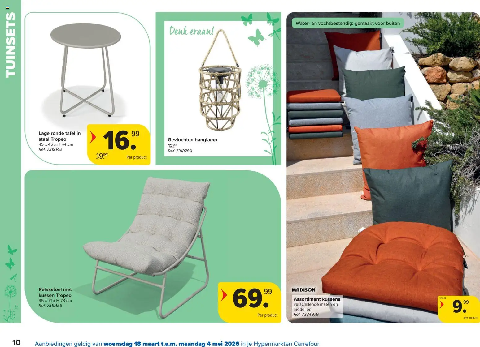 {H1} | Pagina: 10 | Producten: Kussens, Kussen, Tafel, Water